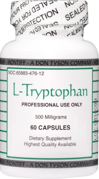 L-Tryptophan - Pure 500 MG USP -120 VC